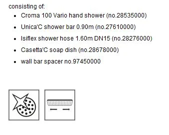 Dušo stovas Croma 100Vario/Unica'C Set - Image 4